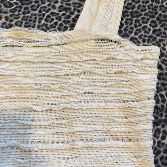 Free People Movement Femme Tank Cropped Bra Bralette Ivory Sz M NWT - Picture 4 of 5